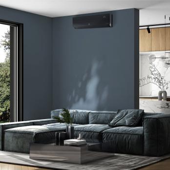 Сплит-система инверторного типа Electrolux Enterprise Super DC EACS/I-18HEN-BLACK/N8_24Y комплект — общий вид