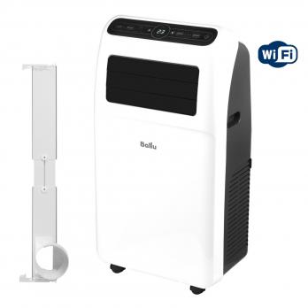 Кондиционер мобильный Ballu Aura BPAC-12 CP/N1_24Y в комплекте с адаптером Ballu UniPort 1.0 — общий вид