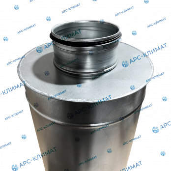 Шумоглушитель канальный круглый SRD-125/900 Уплотнитель на фланце
