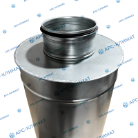 Шумоглушитель канальный круглый SRD-250/600 Уплотнитель на фланце