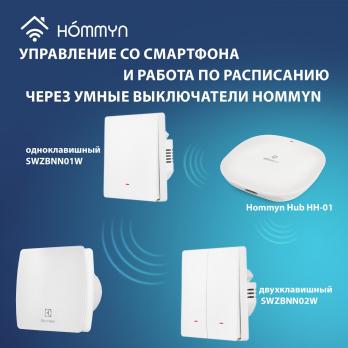 Вентилятор вытяжной Electrolux серии Glass EAFG-150 white — общий вид