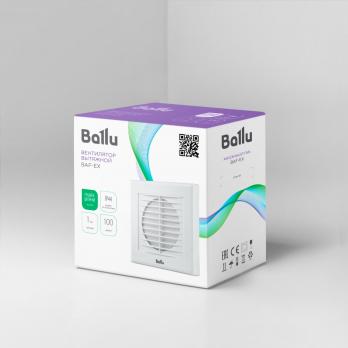 Вентилятор вытяжной Ballu BAF-EX 100 G с грав. жалюзи — общий вид