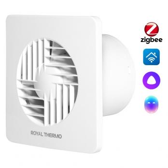 Вентилятор вытяжной Royal Thermo Trident RAFT 100 HT с таймером и гигростатом — общий вид