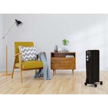 Масляный радиатор Ballu Classic black BOH/CL-07BRN 1500 (7 секций) — общий вид