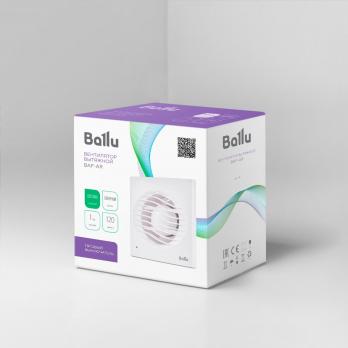 Вентилятор вытяжной Ballu BAF-AR 120 VP с обратным клапаном и тяговым выключателем — общий вид